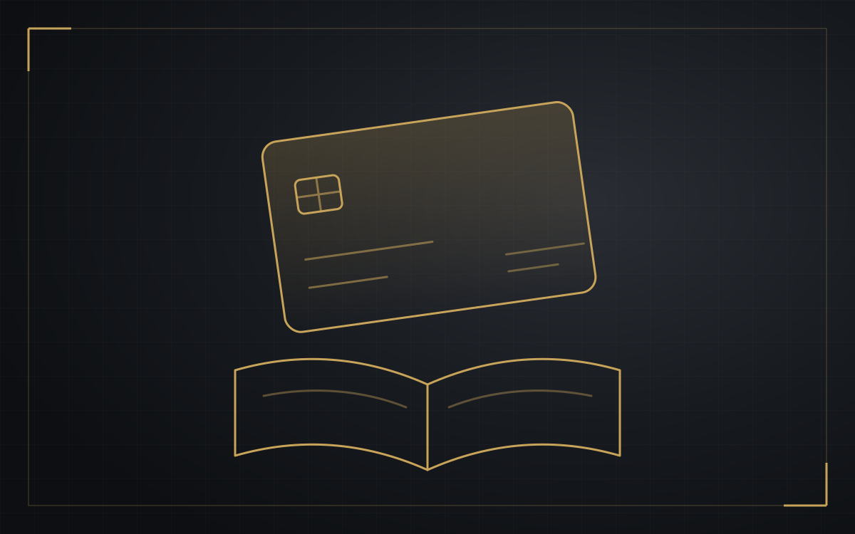 Illustrazione: una carta elettronica sopra un libro aperto